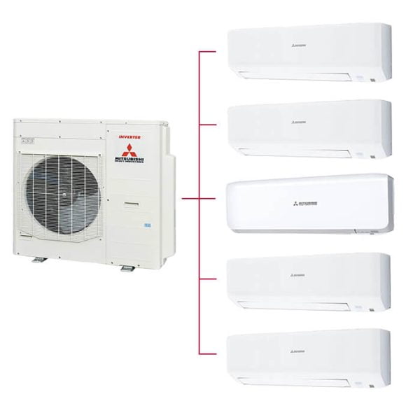 Mitsubishi Multi Klima 5li (5 Oda) 4x9000 Btu+20500 Btu