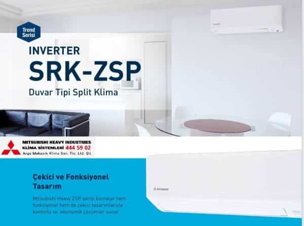 Mitsubishi SRK25ZSP-W1 9000 Btu Trend Serisi Klima A++