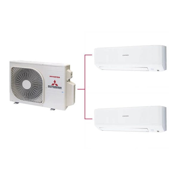 Mitsubishi Multi Klima 2li (2 Oda) 7000 Btu+12000 Btu
