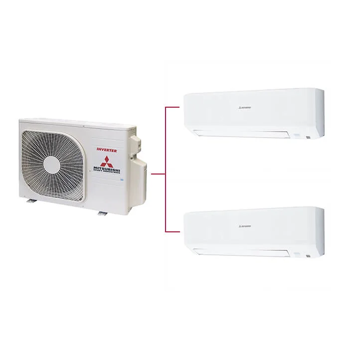 Mitsubishi Multi Klima 2li (2 Oda) 9000 Btu+12000 Btu
