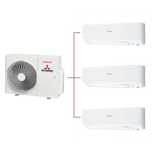 Mitsubishi Multi Klima 3lü (3 Oda) 2x9000 Btu+12000 Btu