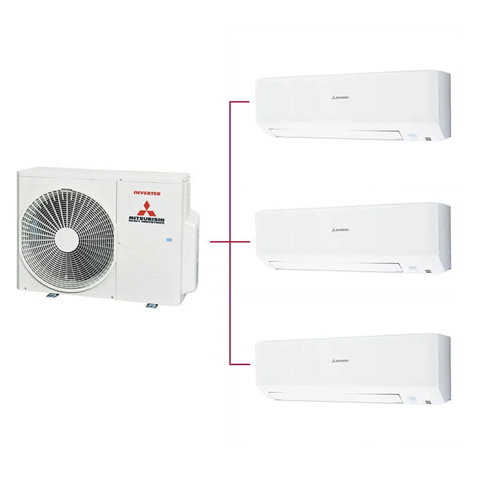 Mitsubishi Multi Klima 3lü (3 Oda) 2x7000 Btu+12000 Btu