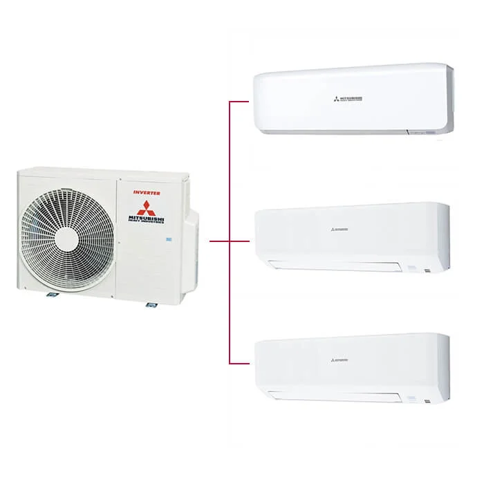 Mitsubishi Multi Klima 3lü (3 Oda) 2x7000 Btu+18000 Btu