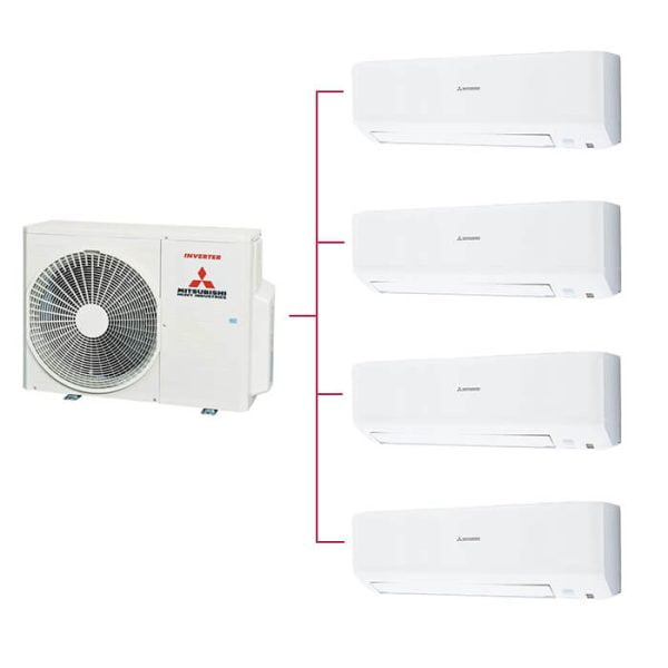 Mitsubishi Multi Klima 4lü (4 Oda) 2x9000 Btu+2x12000 Btu