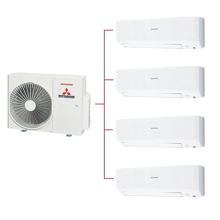 Mitsubishi Multi Klima 4lü (4 Oda) 3x9000 Btu+12000 Btu