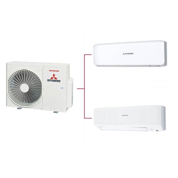 Mitsubishi Multi Klima 2li (2 Oda) 9000 Btu+18000 Btu