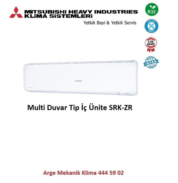 Mitsubishi Multi Klima Duvar Tip İç Ünite SRK71ZR-W 24000 Btu