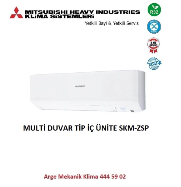 Mitsubishi Multi Klima Duvar Tip İç Ünite SKM35ZSP-W 12000 Btu