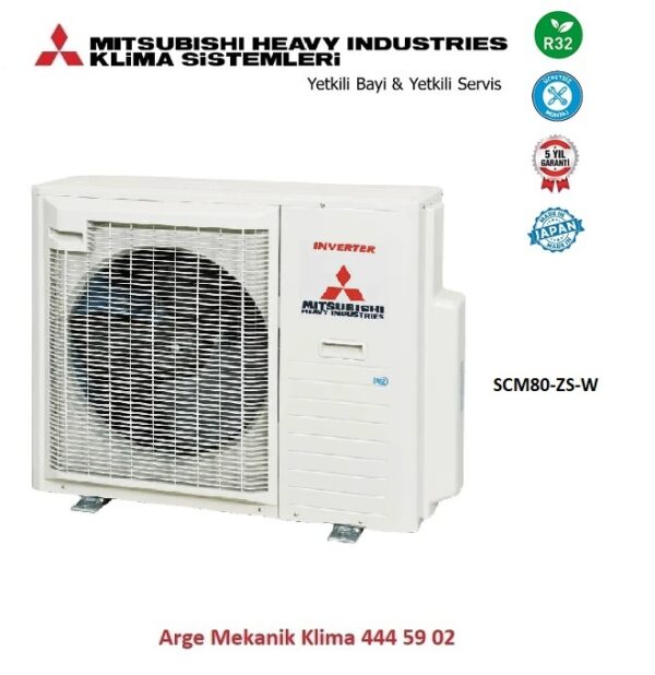 Mitsubishi Multi Klima Dış Ünite SCM80 Max Soğ 31391 Btu