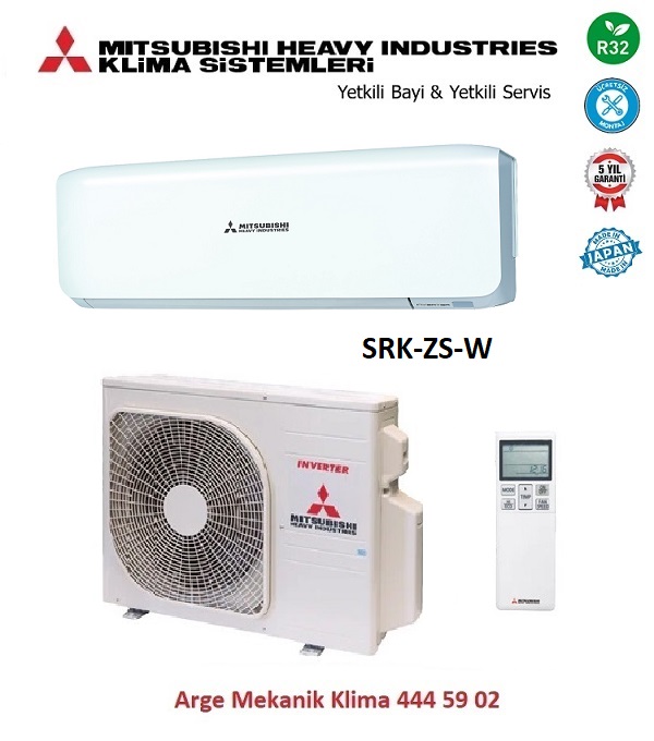 Mitsubishi SRK50ZS-W 18000 Btu Premium Serisi Klima A++