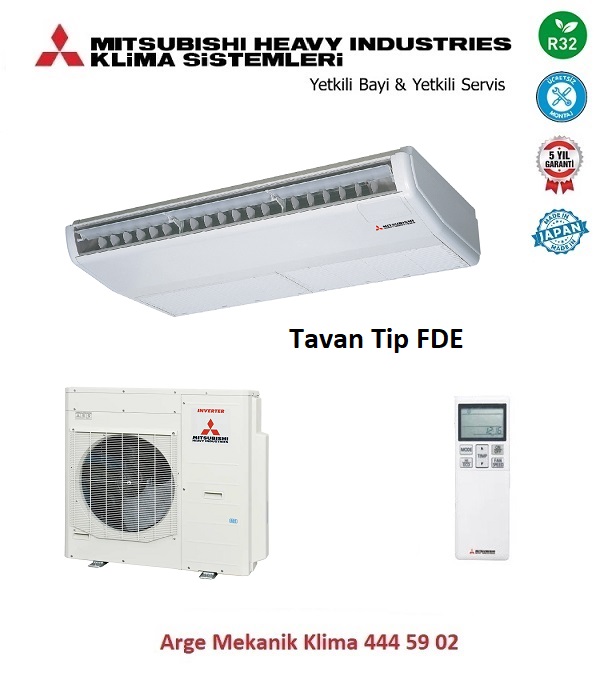 Mitsubishi Tavan Tipi Klima FDE100VNP 34000 Btu