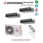 Mitsubishi Multi Kanallı Klima 3lü (3 Oda)3x12000 Btu