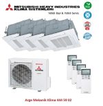 Mitsubishi Multi Kaset Klima 4lü (4 Oda)3x9000 Btu+12000 Btu