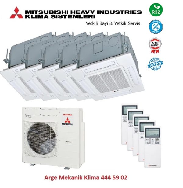 Mitsubishi Multi Kaset Klima 5li (5Oda) 5x9000 Btu