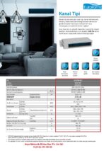EuroForm EF2DT551 Gizli Kanallı Tipi Klima 55000 Btu