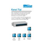 EuroForm EF2DT551 Gizli Kanallı Tipi Klima 55000 Btu